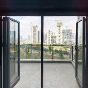 Folding Mosquito Net Sliding Roller Screen Door Flexible Opening / Closing