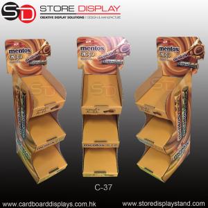 PDQ tabletop display box with 3 layers for snacks in the grocery store