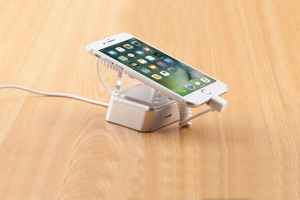 Cheap COMER Security display acrylic holder for mobile phone, Mobile phone charging stand for mobile shops for sale