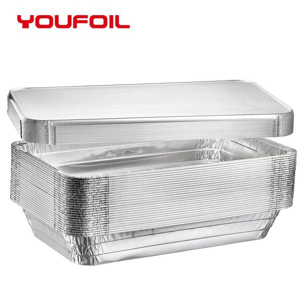 Cheap Large Capacity Disposable Aluminum Foil Pan Full Size Pan with Lid for sale