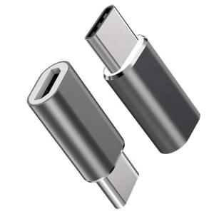 China Plug and Play Metal Shell Micro USB Female to Type C Male OTG Converter Adapter on sale