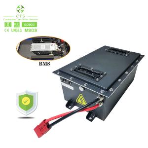 CTS new design 48v 72v 50ah 60ah lifepo4 lithium battery pack for electric golf cart with smart BMS