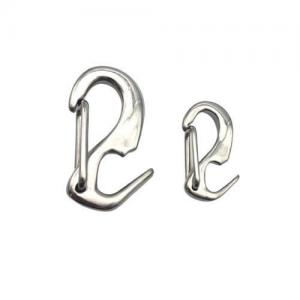 Best Spring Open End Sail Snap Hook with Polished Finish Stainless Steel Construction wholesale