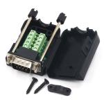 DB9 D Sub 9 Pin RS232 Serial Port Connectors to Terminal Blocks Adapter with