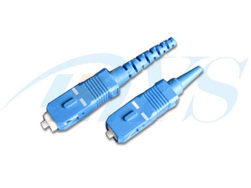 Cheap Blue Plastic Optical Fiber Fast Connectors SC-SM With SC / PC Connector Type for sale