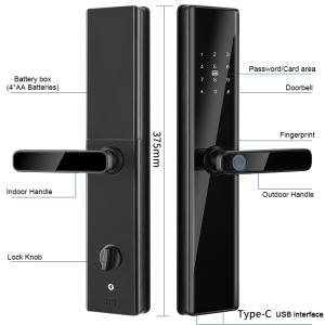 Upgrade Your Door Lock with Tuya Wifi/Zigbee/TTlock App Password Fingerprint Card Key