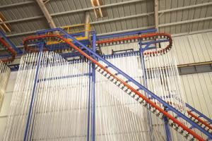 Best 220V Vertical Powder Coating Line With Automatic Gun System Customized wholesale