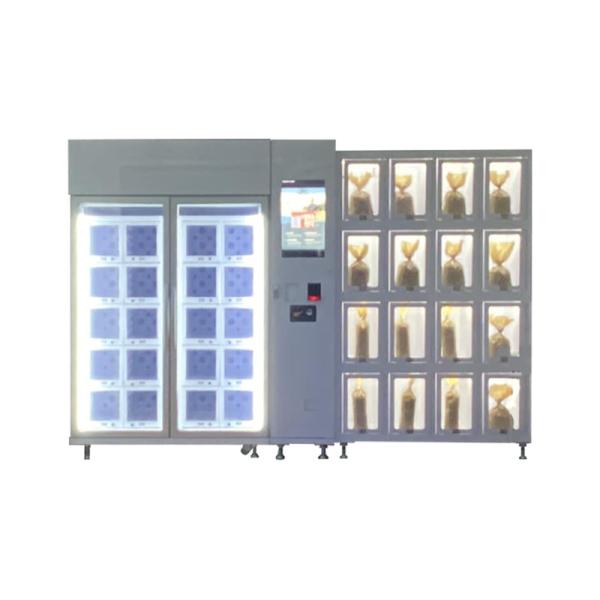Cheap Self-Service Bakery Shop Combo Bread Vending Machine With Cooling System Customizable Lockers for sale