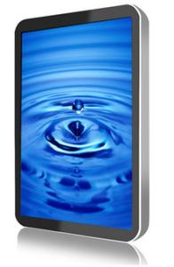 19 Inch Network Vertical LCD digital Display signage With Split Screen / Looping Playback