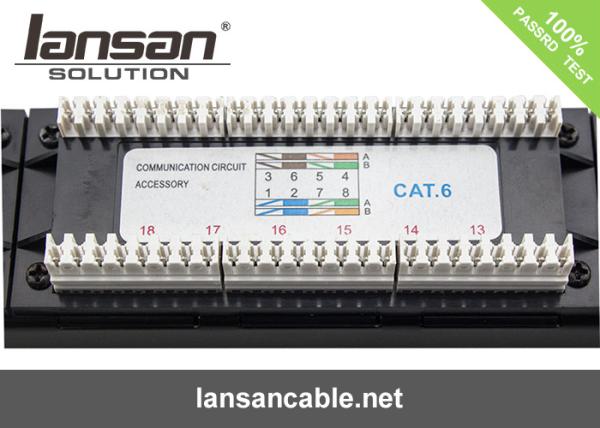 Cheap 24 Port Staggered UTP Network Ethernet Patch Panel for sale