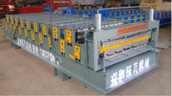 Cheap 840-910 Double Layer Tiles Making Machine / Building Material Machinery for sale