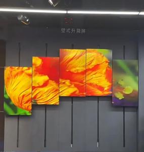 China Indoor Lifting Advertising LCD Display Screens Advertising Digital Signage Thin Flexible Led Screen on sale