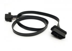 Best OBD2 OBDII 16 Pin J1962 Male to Female Extension Flat Slim Cable wholesale