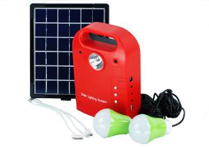 China Mini Portable Solar Power System Kit With Torch USB Output Compact Design on sale