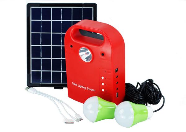 Cheap Mini Portable Solar Power System Kit With Torch USB Output Compact Design for sale