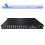 8 Port To 4 RF CVBS To DVB-C Encoder Modulator , Digital TV Video Encoder