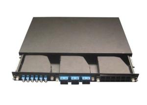 China 19 Inch Network Cable MPO Patch Panel , 3pcs MPO Casstte Module on sale