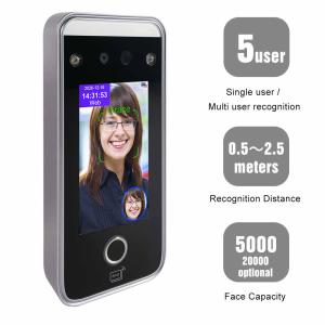 Time Recording Face Biometric Attendance Machine Infrared Camera Live Face Detection