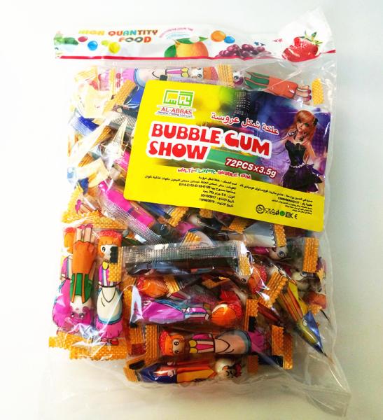 Cheap Bubble Chewing Gum Show With Multi Fruit Flavor Packed In Bag Tasty And Healthy for sale