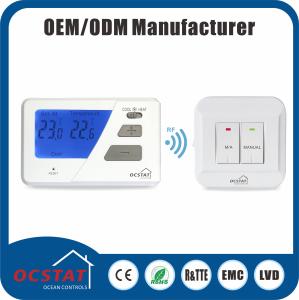 China 230V Air Conditioning Wireless RF Room Thermostat For Combi Boiler RF 868MHZ radio frequency RF Wireless thermostats on sale