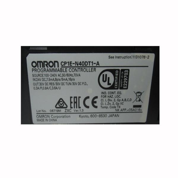 Cheap 24V DC Relay Omron PLC CP1E Analog Input Module CP1E-N40DR-A for sale