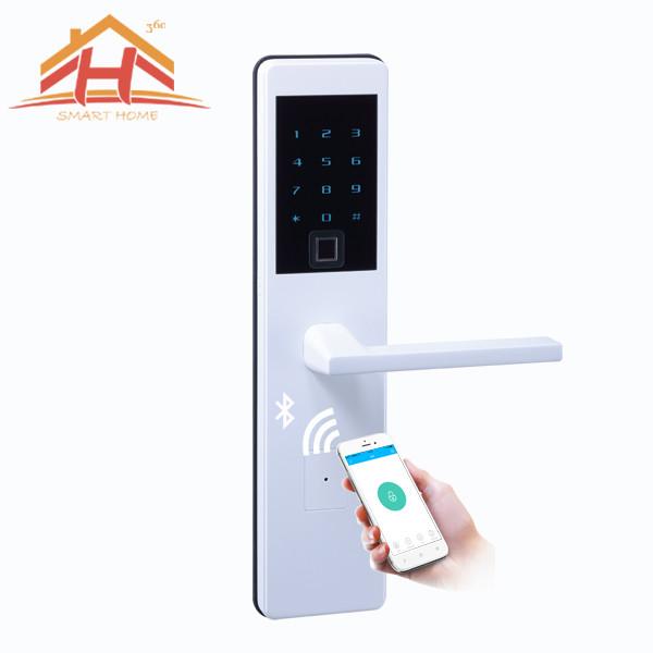 Cheap Fingerprint Keypad Bluetooth Smart Door Lock With Low - Voltage Alarm for sale
