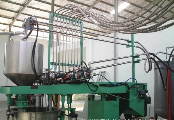 Cheap Continuous Foaming Flexible Foam Production Line Horizontal For Mattress / Pillow for sale