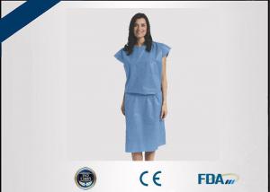 Best High Tensile Strength Disposable Scrub Suits , Anti Permeate Blue Surgical Gown wholesale
