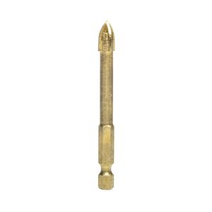 China 10mm Head Carbide Tile Drill Bits Hex Shank Cross Ceramic Porcelain Masonry Stone on sale