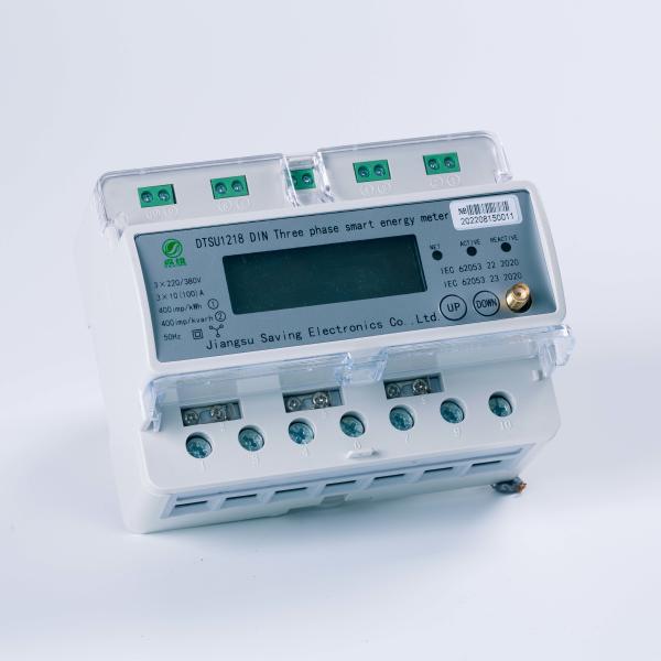 Cheap Four Wire 3 Phase Kwh Meter Din Rail Power Meter Wireless Wifi Ethernet for sale