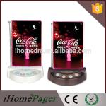 4 colors for choose wireless call button with menu folder and display number