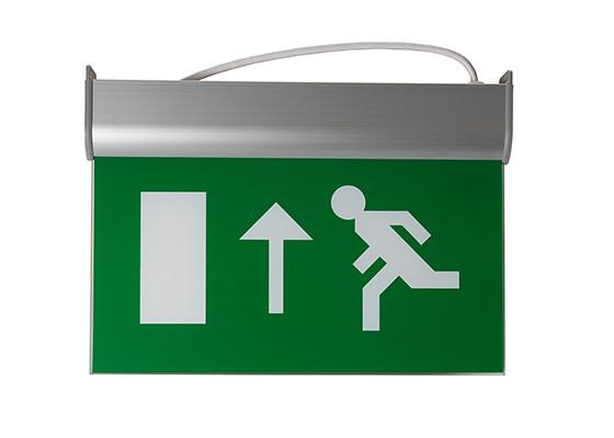 Cheap Running Man Graphics Exit Sign With Emergency Lights , 3 Hours Operation for sale