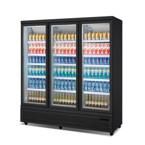 Cheap Three Swing Door Soft Drink Display Cooler With Digital Controller for sale