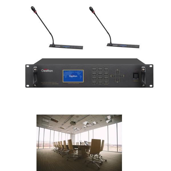 Cheap Multimedia Delegate Gooseneck Wired Conference System RCA*7 Output for sale