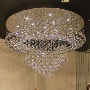 China Large Flush mount crystal ceiling chandelier Lighting Fixtures For Indoor home Decorative (WH-CA-19) on sale