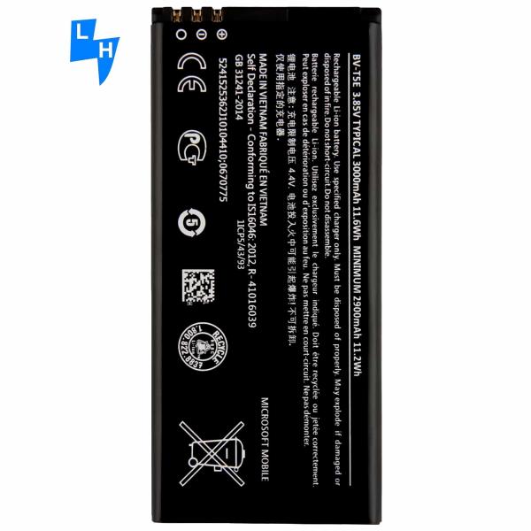 Cheap 500PCS MOQ BV-T5E 4.4V 3000mAh Rechargeable Battery for Nok Lumia 950 RM-1106 RM-1104 RM-110 for sale
