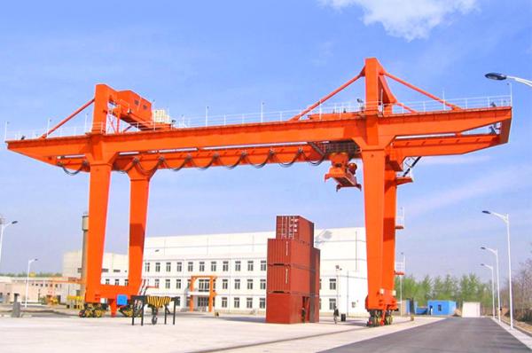 Cheap Customized Shipping Container Crane RMG Mobile Traveling Quayside Gantry Crane for sale