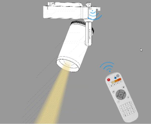 Cheap 20W Smart Track Lighting System Color Temperature  change 2700K - 5000k WIFI control LED for sale