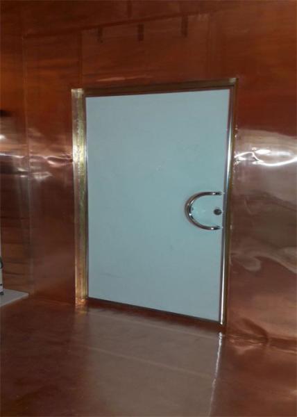 Cheap 2.1 X 1.2m RF Shielded Doors Manual Outward And Right Mri Room Shielding 1GHz for sale