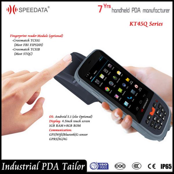 Biometrics Fingerprint Scanner with Long Range UHF RFID Reader and Barcode