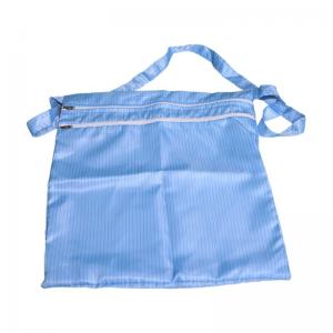Best Three Layers Ziplock Blue Anti-static Lint Free Anti Static ESD Polyester Cleanroom Bag With Zipper wholesale