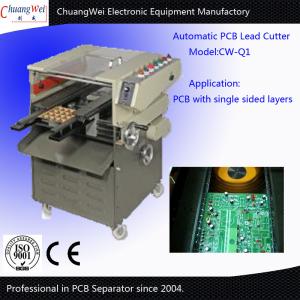 China Taiwan Brand Guide Rail Automatic PCB Lead Cutter With Single Sided Layers on sale