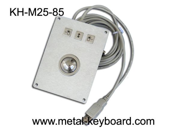 Cheap Rugged Kiosk Pointing Device with 25MM Metal Laser Trackball Mouse for industrial for sale