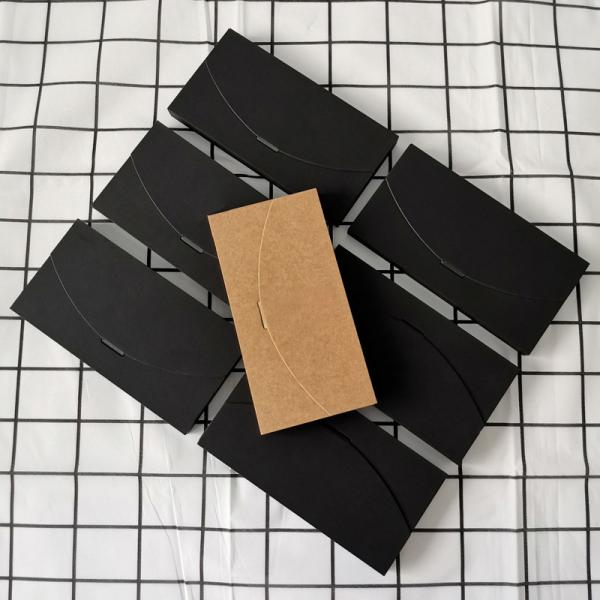 Cheap Rigid Kraft Paper Envelope Mobile Case Packaging Box OEM for sale