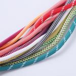 Polyester Drawstring Cord Braided Round Shape Custom Color For Hoodie