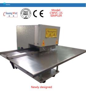 China Small Semi-Automatic V-groove Cutting Machine with 2 Sharp Round Blades on sale