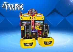 Indoor Split Second  Coin Conjoined Racing Game Machine Two Player With Flashing Light And Rocking Music
