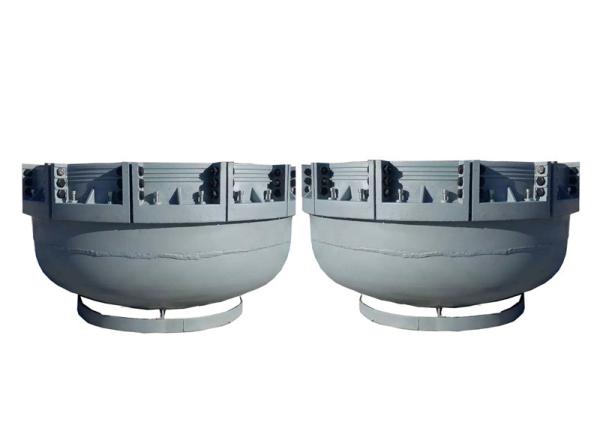 Cheap DN 1600 Plastic Pipe End Caps With A-Type Structure Fixture For Internal Hydrostatic Testing for sale