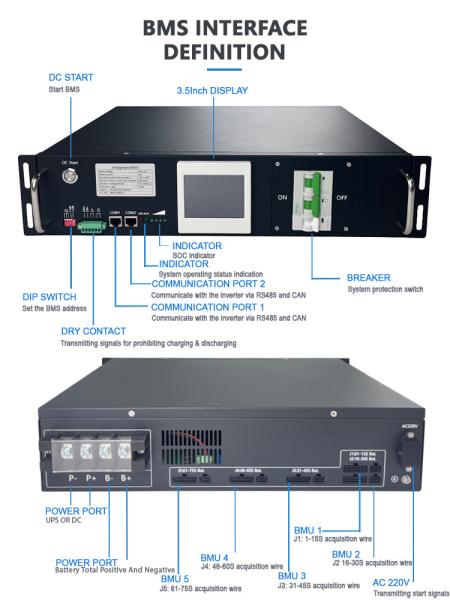 Cheap high voltage BMS(HV BMS) Parallel Connection with Hall Sensor and Flexible Installation for sale