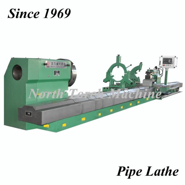 Cheap Durable Pipe Threading Lathe , Cnc Metal Lathe Intelligent Control System for sale